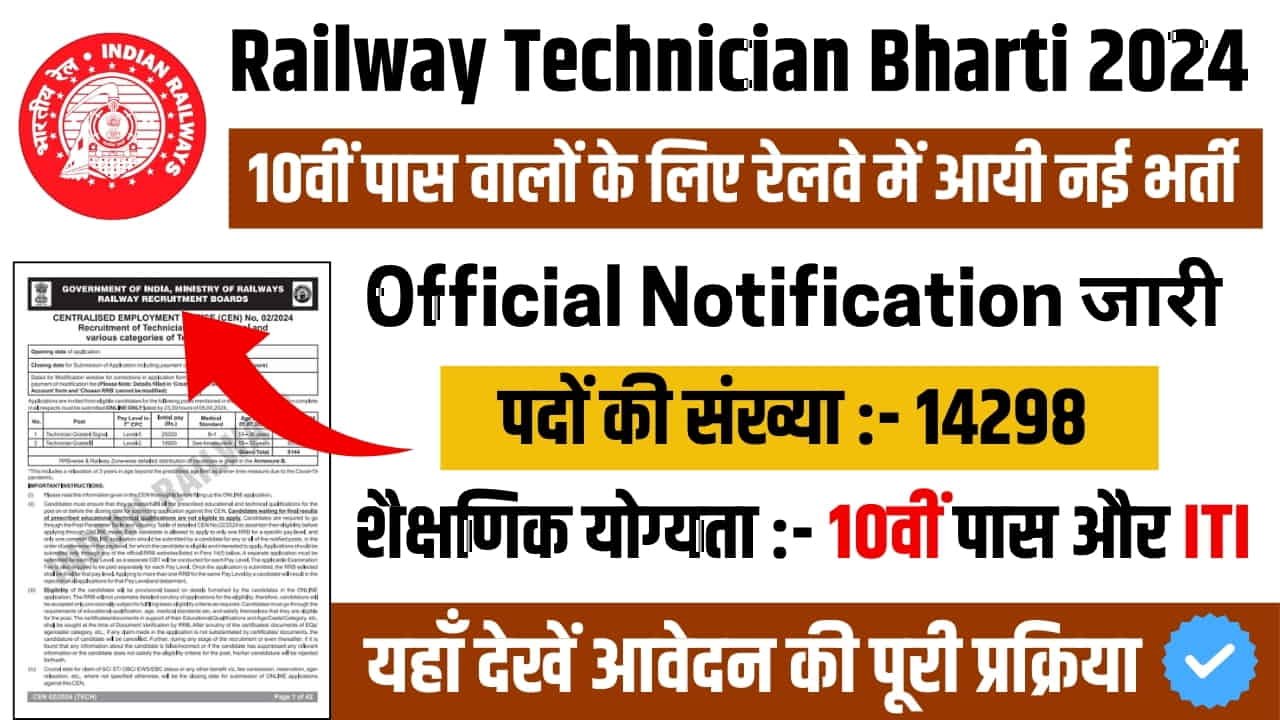 Railway Technician Bharti